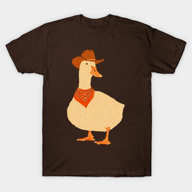 Bo The Cowboy Duck T-Shirt by AnyoneCanYeehaw